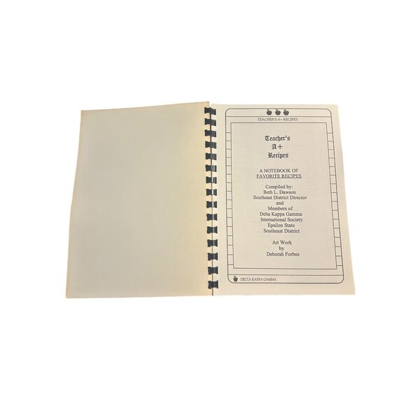 Teachers A+ Recipes Spiral Bound Notebook Of Favorite Recipes - Picture 2 of 4